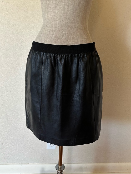 Ann Taylor Dresses & Skirts - Ann Taylor Loft Black Leather Skirt Straight Pencil Womens 6 Pockets